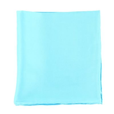 WILD RAG EN SOIE 35X35 TURQUOISE