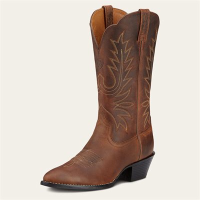 BOTTES WESTERN ARIAT HERITAGE WESTERN R TOE DIST. BROWN 5.5C