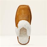 PANTOUFLE ARIAT JACKIE BOUT CARRÉ FEMME 8 CHESTNUT