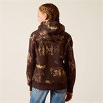 HOODIE ARIAT ENFANT RANCH SCENE BRUN / BEIGE XSMALL