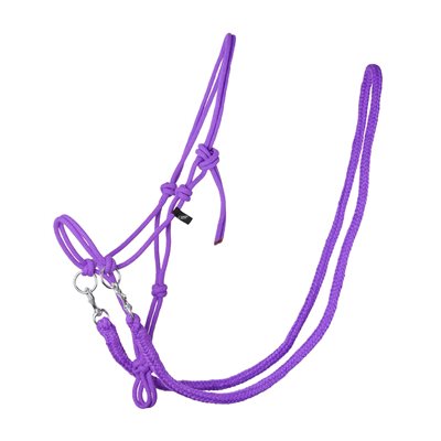 ROPE HALTER WITH REIN PASSION FLOWER SZ:COB