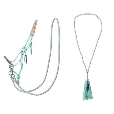 QHP ROPE HALTER COMBI LIBERTY ICE GREEN FULL