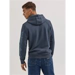 HOODIE WRANGLER HOMME COWBOY MOUNTAINS GRIS / TURQUOISE SMALL