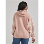 COTON OUATÉ WRANGLER FEMME AZTEC ROSE LOGO BOURGOGNE XSMALL