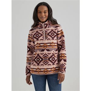 PULLOVER EN SHERPA WRANGLER FEMME AZTEC ROSE 