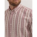 CHEMISE WRANGLER HOMME CODY JOHNSON RAYÉE BOURGOGNE SMALL