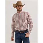 CHEMISE WRANGLER HOMME CODY JOHNSON RAYÉE BOURGOGNE SMALL