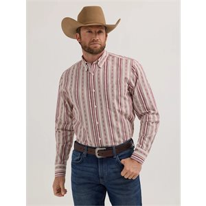 CHEMISE WRANGLER HOMME CODY JOHNSON RAYÉE BOURGOGNE