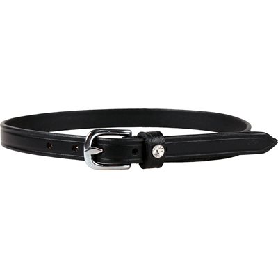 STRAP D'EPERON QHP MERCURIUS NOIR AVEC PETIT BRILLANT 18"