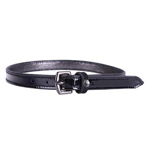 STRAP D'EPERON QHP CALYPSO NOIR GLOSSY AVEC PETIT BRILLANT 18"