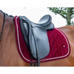 QHP SADDLE PAD ORLANDO ALL PURPOSE BURGUNDY PONEY