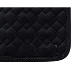 TAPIS DRESSAGE QHP NOIR VELOUR / BRILLANT FULL