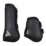 TENDON BOOTS SET FRONT AND REAR QHP BLACK PONEY