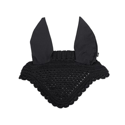 EAR NET QHP FLORENCE BLACK SZ: HORSE