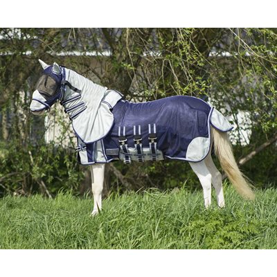 QHP FLY SHEET MASK / NECK FALABELLA NAVY 110CM / 43 INCHES