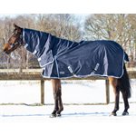 TURNOUT RUG 600D WITH NECK 300GR NAVY 69''