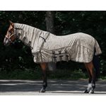 ANTI-FLY SHEET QHP COLLECTION WITH NECK AND HOOD BEIGE / NAVY SZ