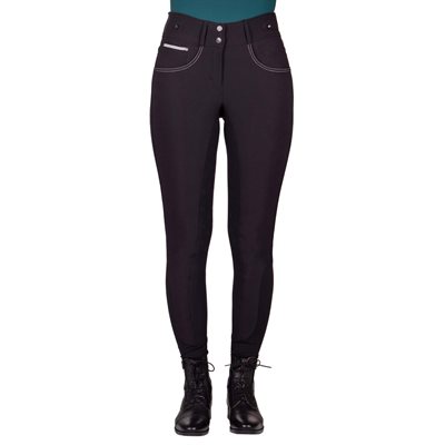 QHP ADALYN BREECHES FULL SEAT GRIP SILICON BLACK SZ.30 (42)