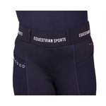 QHP RIDING TIGHTS JADY JUNIOR LEG GRIP SILICON NAVY 8YO