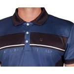 QHP SPORT SHIRT KAI MEN BLACK / BLUE 44