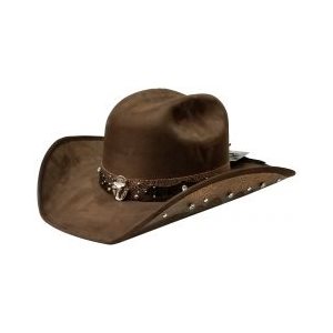 CHAPEAU COWBOY SUEDE BRUN