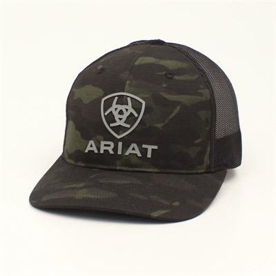 CASQUETTE ARIAT CAMO LOGO GRIS