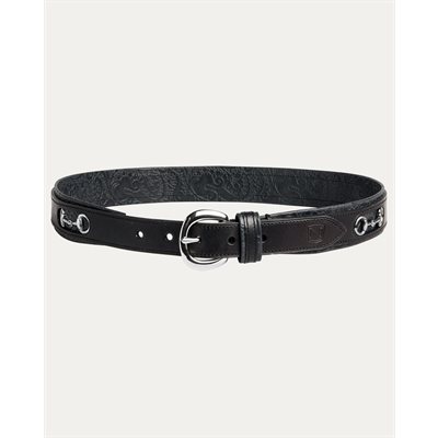 CEINTURE NOBLE AVEC MORS NOIR GR.SMALL