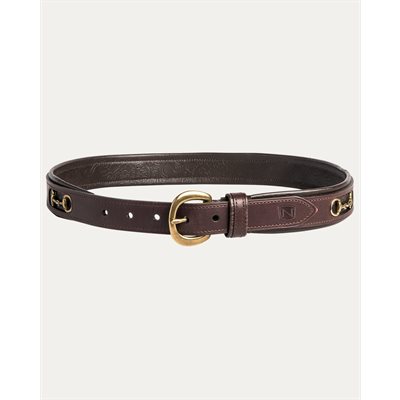 BELT NOBLE W / BROWN BIT XSMALL