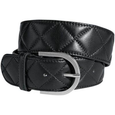 CEINTURE TS EN CUIR PIQUÉ BRUNE GR.SMALL