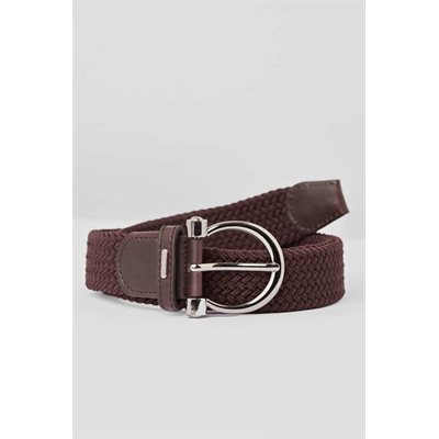 HORZE YARA UNISEX STRETCH BELT BURGUNDY ONE SIZE