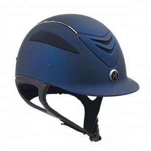 ONE K HELMET DEFENDER STRIP NAVY / CHROME MATT 