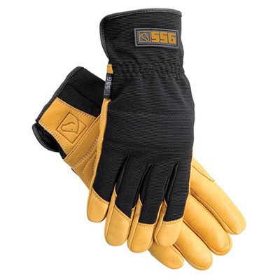 SSG GLOVES RIDE 'N RANCH BLACK / TAN SZ.7 (XS)