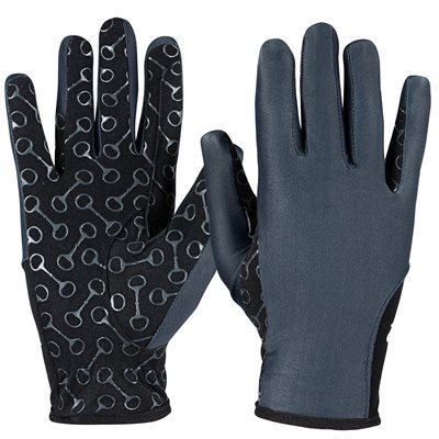 GANTS ÉTÉ HORZE AVEC PAUME EN SILICONE MORS ENFANT NOIR GR.4