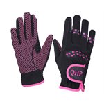 QHP GLOVE BLACK / PINK XSMALL KIDS MULTI STAR