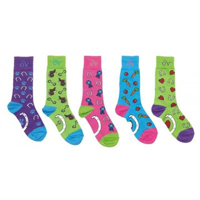 OVATION SOCKS STAR / HORSESHOES BLUE