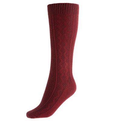 HORZE CLARA WINTER SOCKS BURGUNDY 29-35