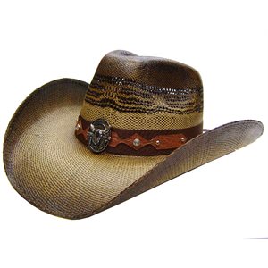 CHAPEAU COWBOY TAN / NOIR