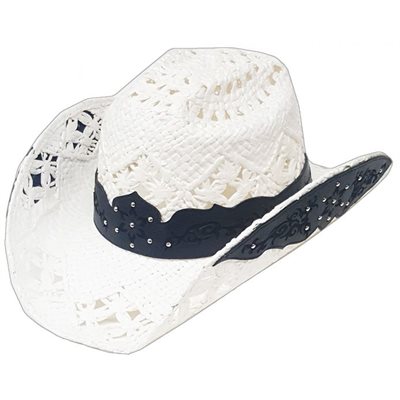 CHAPEAU COWBOY CREME / NOIR 5100 SMALL