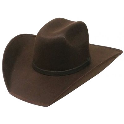 CHAPEAU COWBOY 1289 SUEDE BRUN FONCE MEDIUM