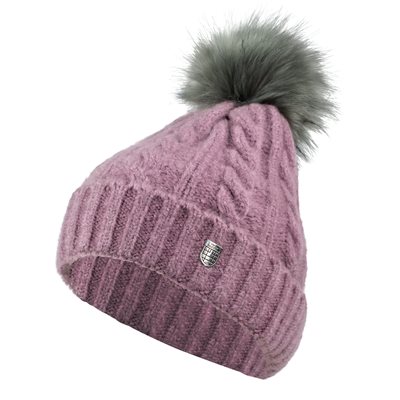 TUQUE HORZE POUR ENFANT MADDOX AVEC POMPON ROSE ONE SIZE