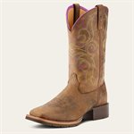 WESTERN ARIAT WOMEN BOOTS HYBRIDE RANCHER DISTRESSED 6.5