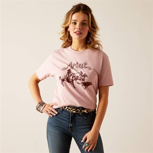 ARIAT T-SHIRT WOMEN DOUBLE TROUBLE PINK