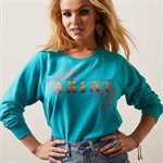 ARIAT HOODIE WOMEN EMBROISE VIRIDIAN GREEN SMALL