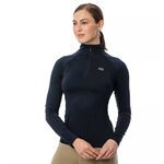 AVEEN HALF ZIP TECH TOP HORSEWARE LS NAVY LARGE