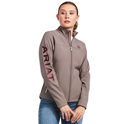 ARIAT WOMEN NEW TEAM SOFTSHELL JACKET IRON SMALL