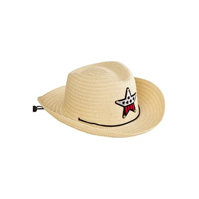 CHAPEAU WESTERN ENFANT / BEBE BEIGE AVEC ETOILE