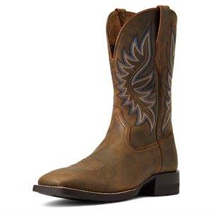 WESTERN ARIAT MEN BOOTS BRANDER BEAR BROWN