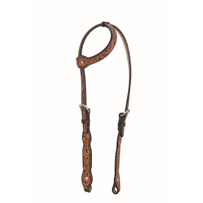 BRIDE 1 OREILLE 2 TONS WESTERN RAWHIDE