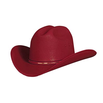 CHAPEAU DE COWBOY BULLHIDE BUDDY ENFANT ROUGE GR.O / S