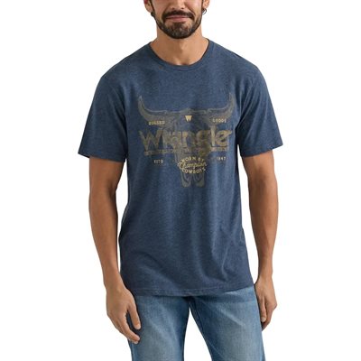 T SHIRT WRANGLER HOMME CHAMPION COWBOY CHARCOAL SMALL